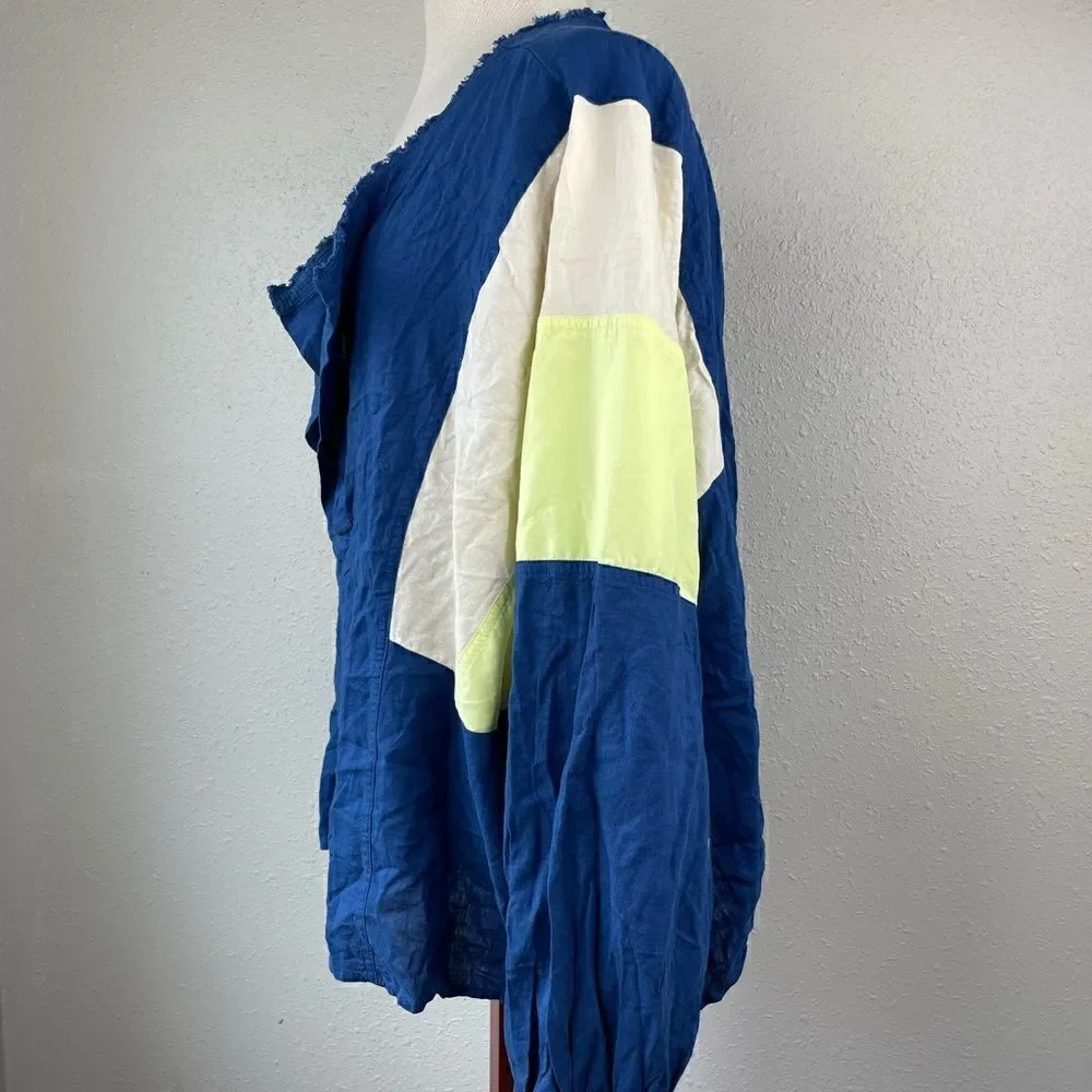 NWT Blue Alpine Pullover Light Jacket Top Size L